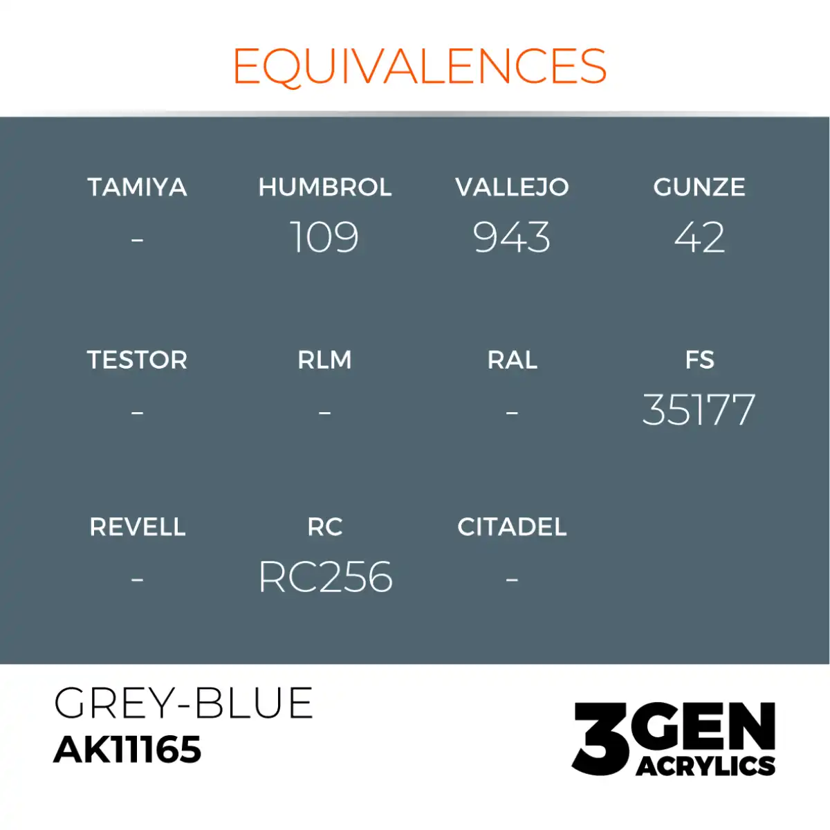 AK Interactive 11165, 17 ml. 3GEN Grey-Blue maket boyası - Görsel 3
