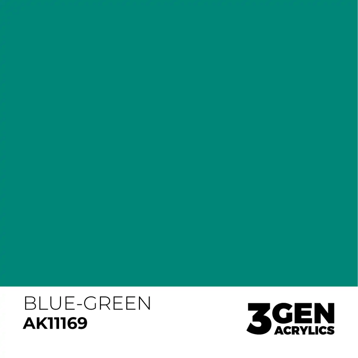 AK Interactive 11169, 17 ml. 3GEN Blue-Green maket boyası - Görsel 2