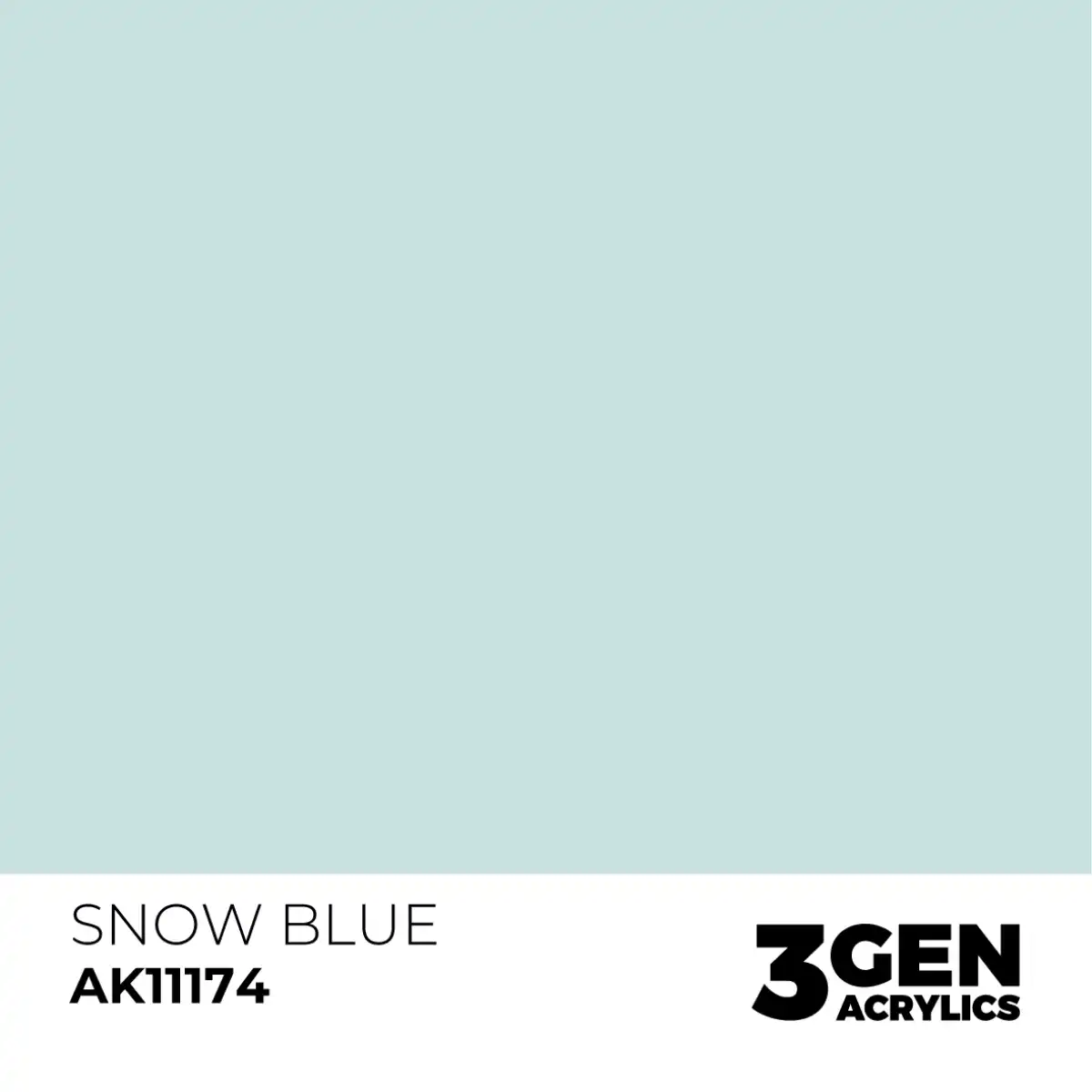 AK Interactive 11174, 17 ml. 3GEN Snow Blue maket boyası - Görsel 2