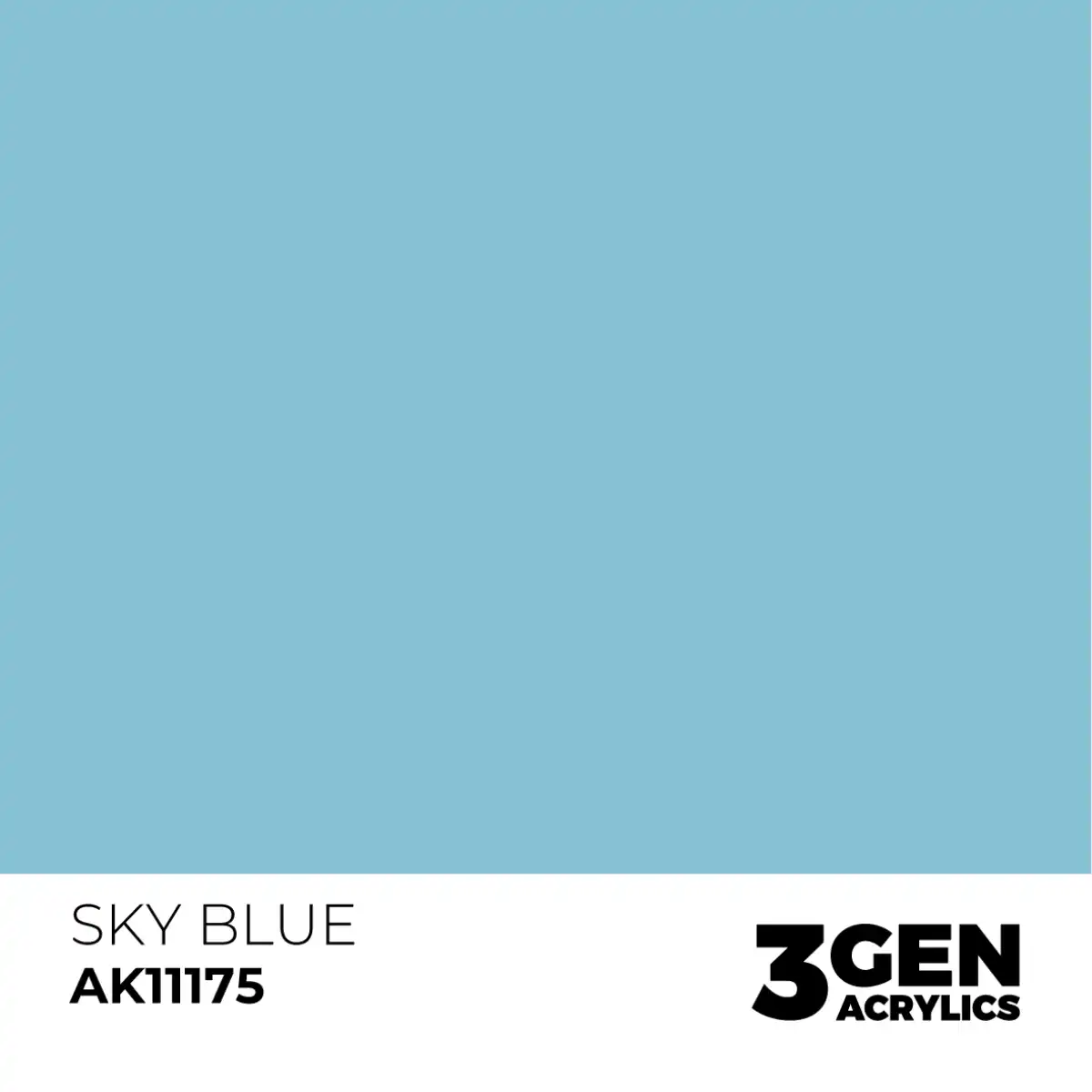 AK Interactive 11175, 17 ml. 3GEN Sky Blue maket boyası - Görsel 2