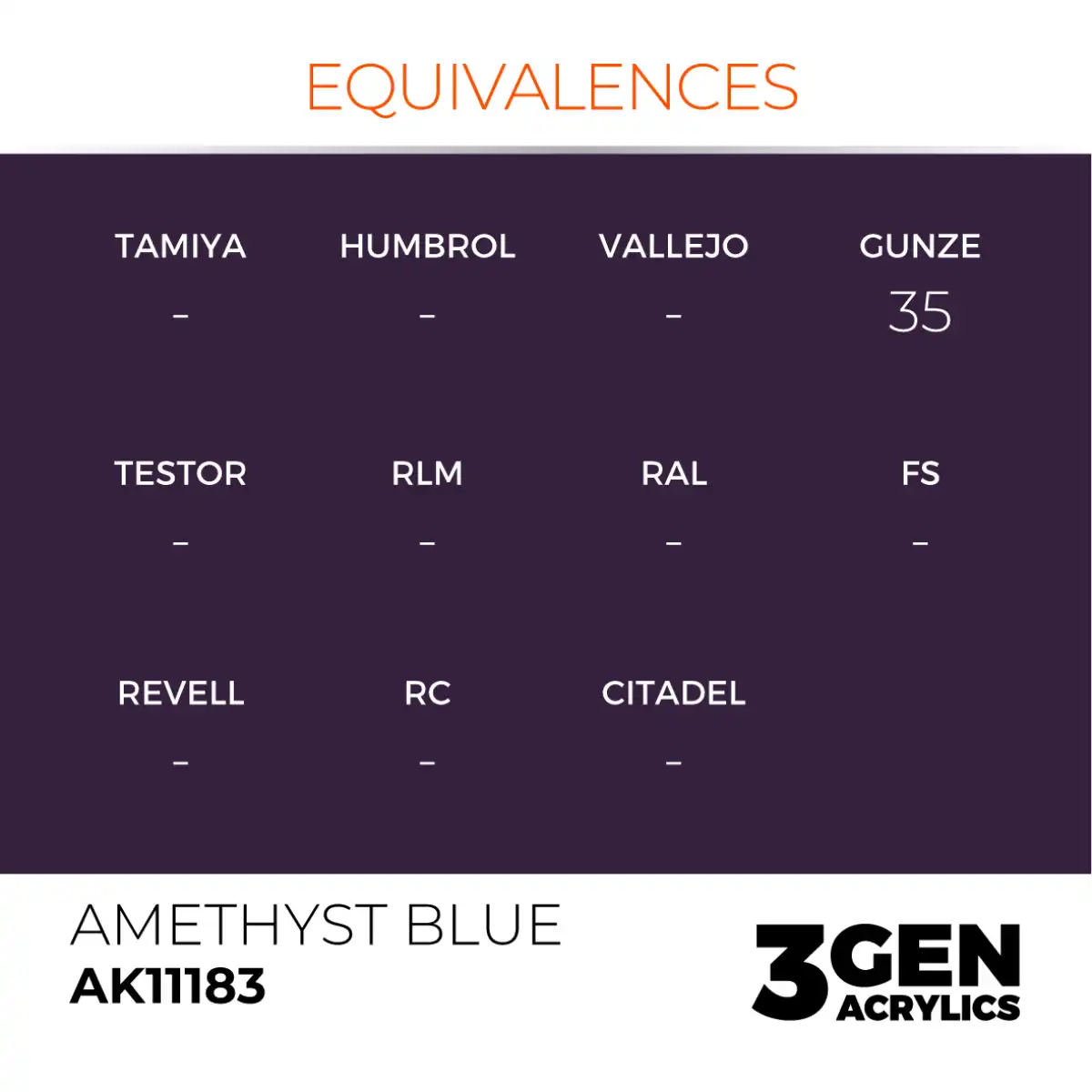 AK Interactive 11183, 17 ml. 3GEN Amethyst Blue maket boyası - Görsel 3