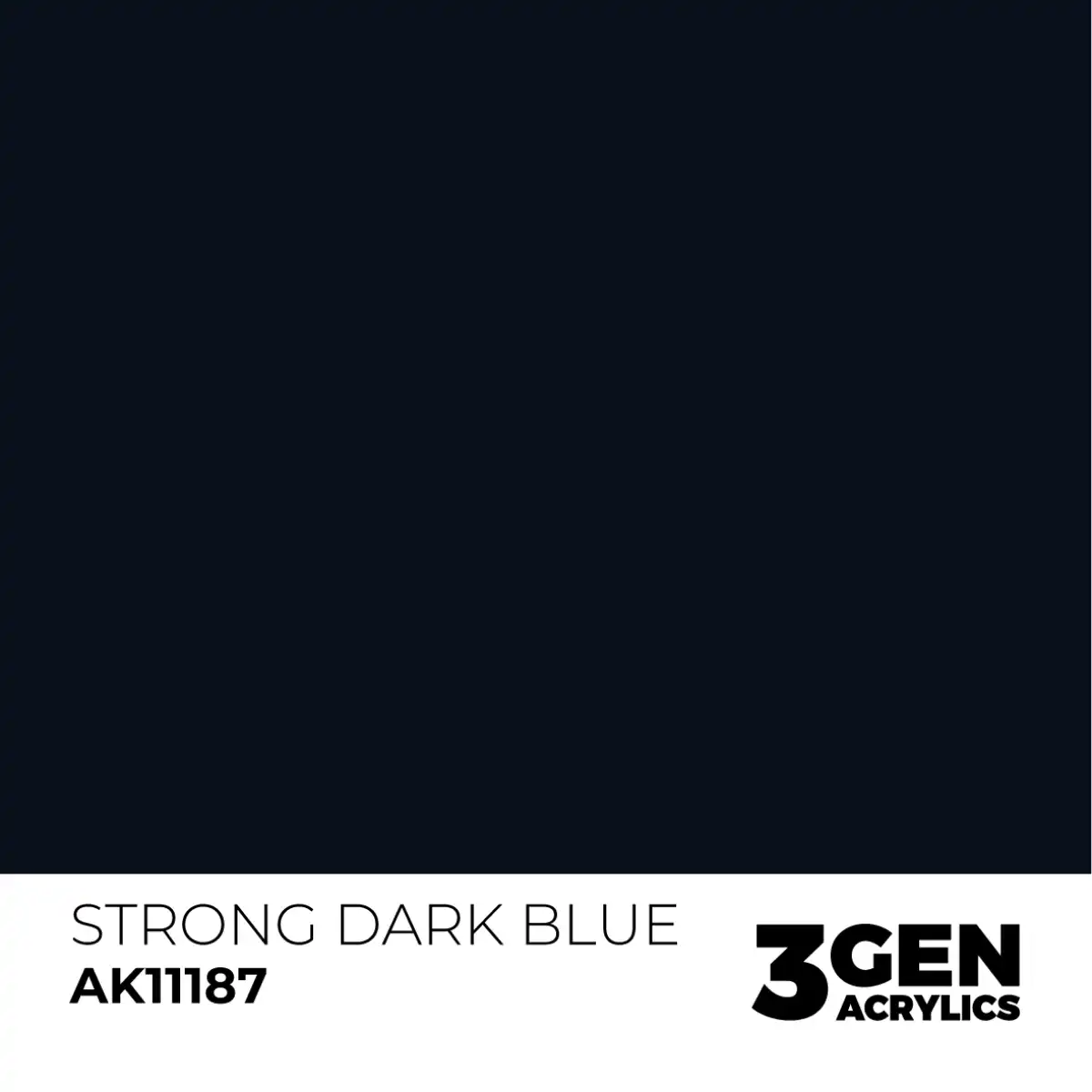 AK Interactive 11187, 17 ml. 3GEN Strong Dark Blue maket boyası - Görsel 2