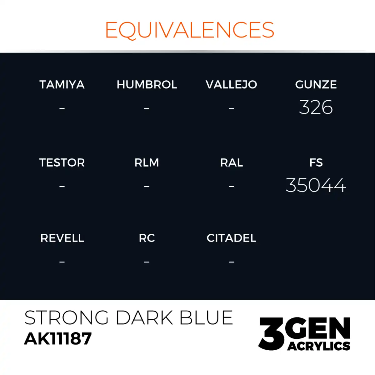 AK Interactive 11187, 17 ml. 3GEN Strong Dark Blue maket boyası - Görsel 3