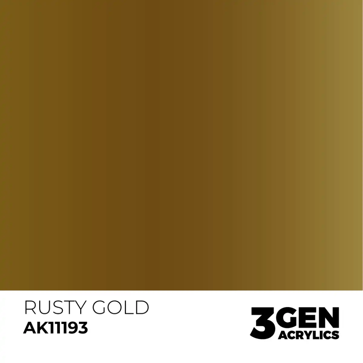 AK Interactive 11193, 17 ml. 3GEN Rusty Gold maket boyası - Görsel 2