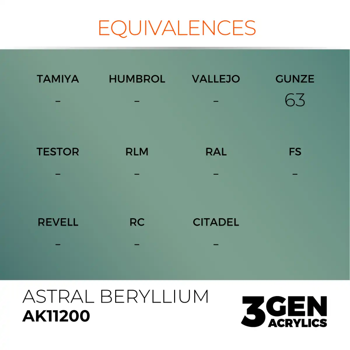 AK Interactive 11200, 17 ml. 3GEN Astral Beryllium maket boyası - Görsel 3
