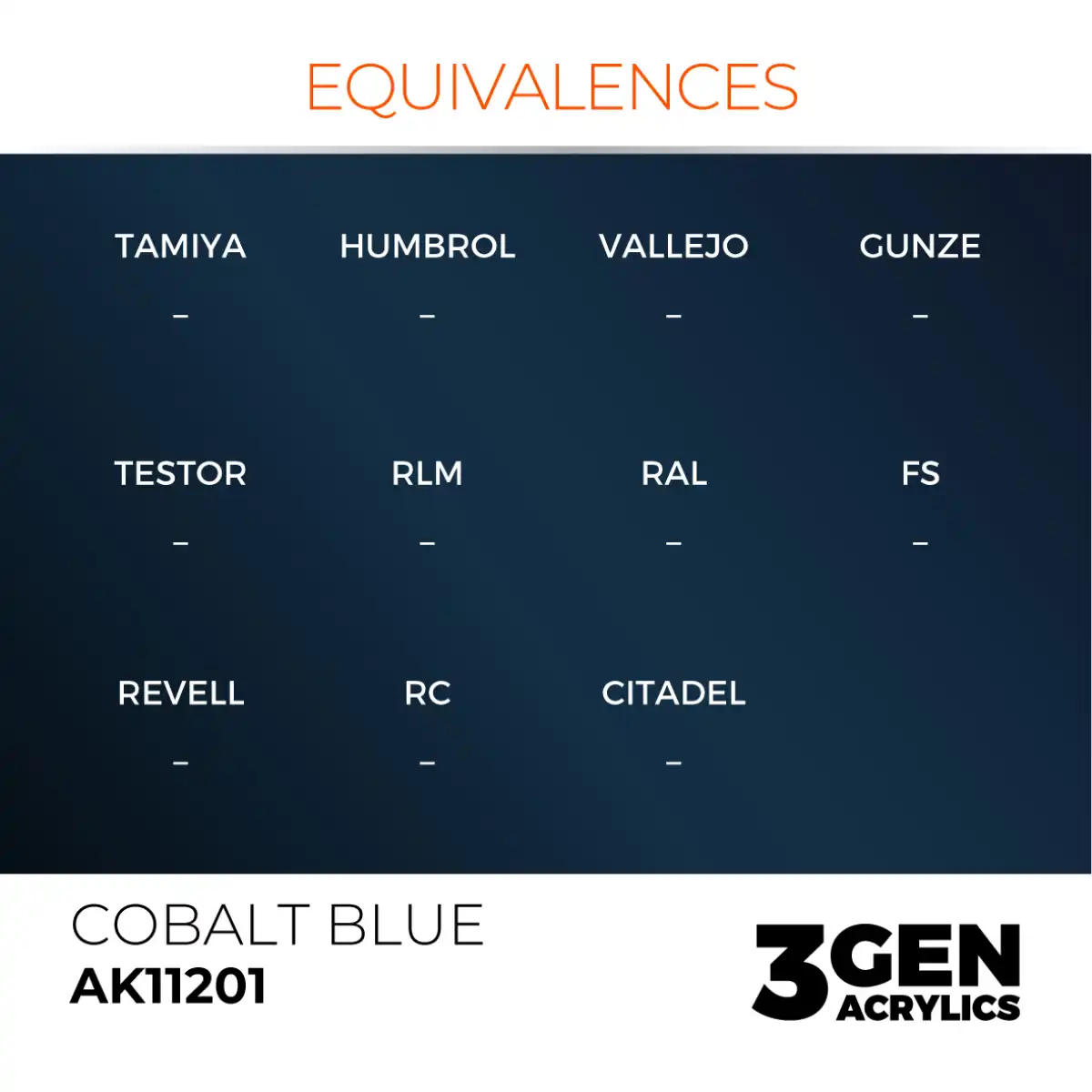 AK Interactive 11201, 17 ml. 3GEN Cobalt Blue maket boyası - Görsel 3