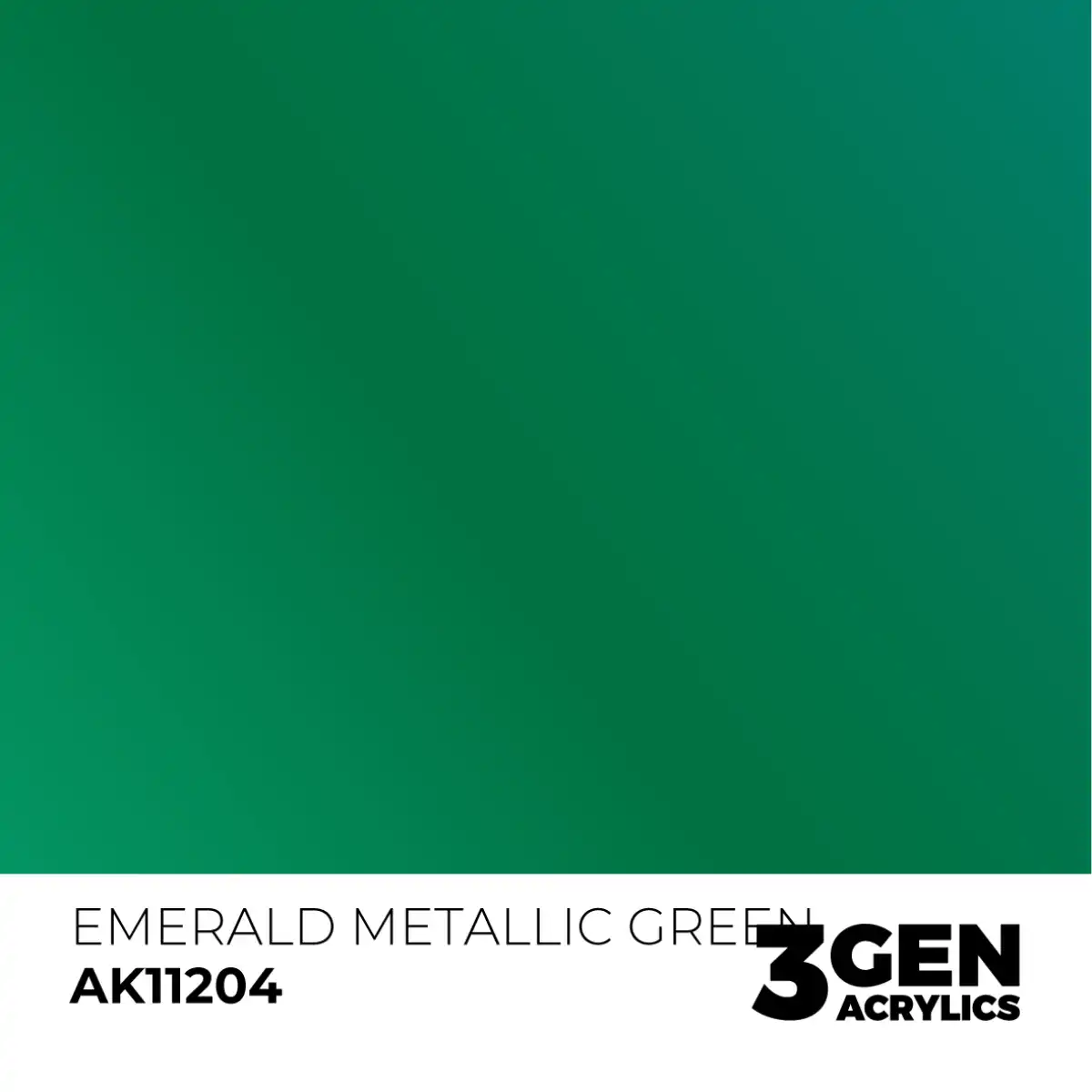 AK Interactive 11204, 17 ml. 3GEN Emerald Metallic Green maket boyası - Görsel 2