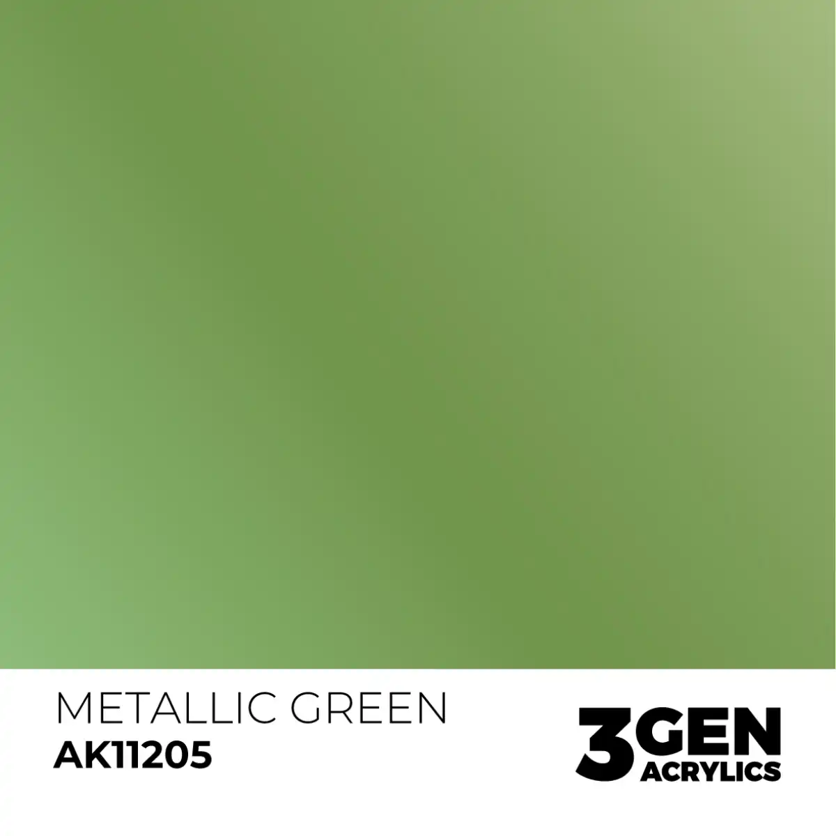 AK Interactive 11205, 17 ml. 3GEN Metallic Green maket boyası - Görsel 2