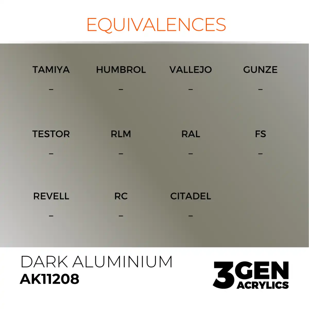 AK Interactive 11208, 17 ml. 3GEN Dark Aluminium maket boyası - Görsel 3