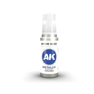 AK Interactive 11209, 17 ml. 3GEN Silver maket boyası