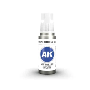 AK Interactive 11210, 17 ml. 3GEN Natural Steel maket boyası