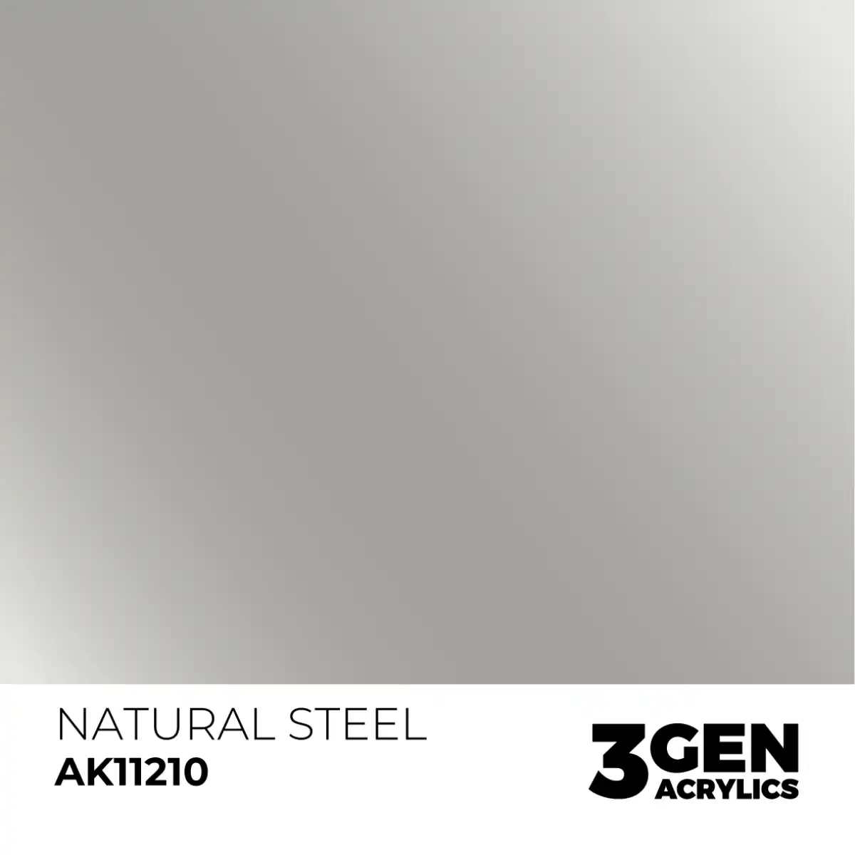 AK Interactive 11210, 17 ml. 3GEN Natural Steel maket boyası - Görsel 2