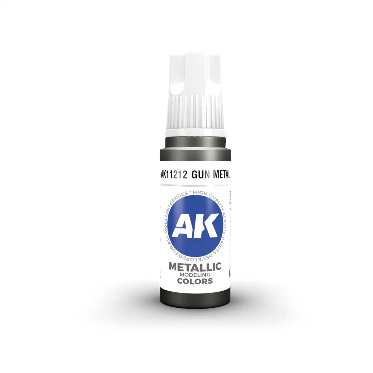 AK Interactive 11212, 17 ml. 3GEN Gun Metal maket boyası