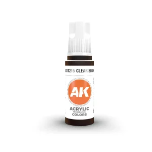 AK Interactive 11215, 17 ml. 3GEN Şeffaf Füme maket boyası