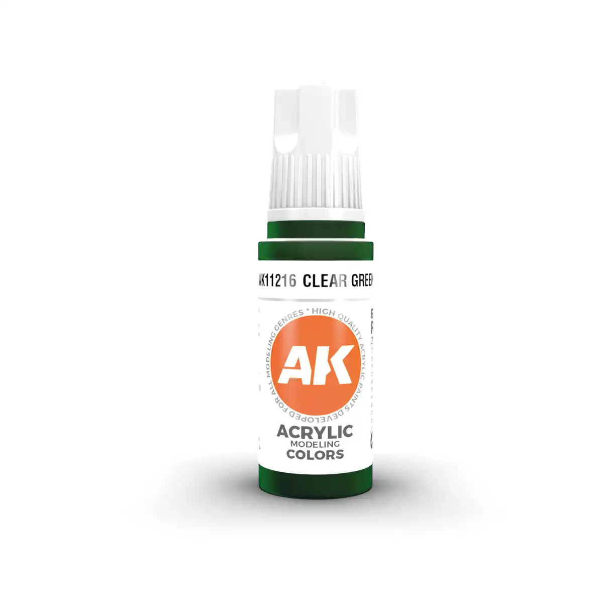 AK Interactive 11216, 17 ml. 3GEN Şeffaf Yeşil maket boyası