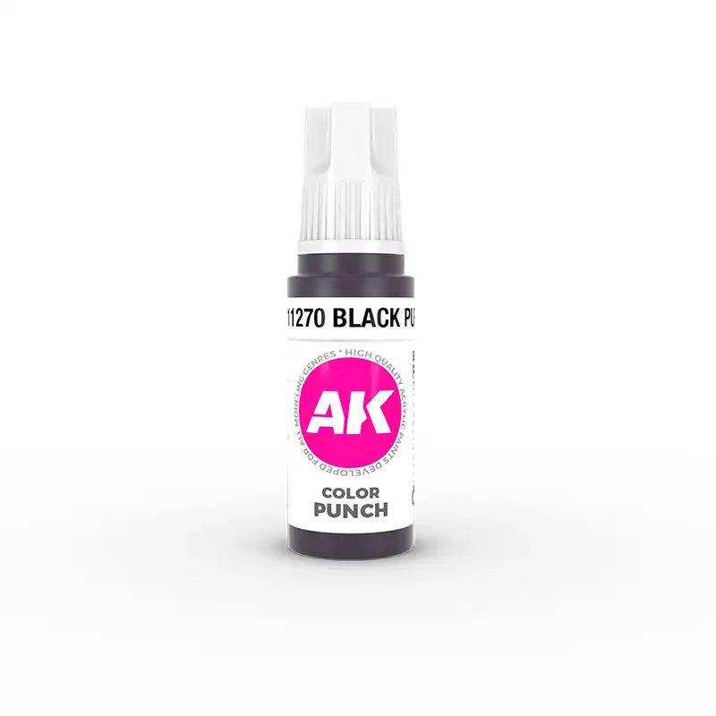 AK Interactive 11270, 17 ml. 3GEN Koyu Mor Ultra Pigmentli maket boyası
