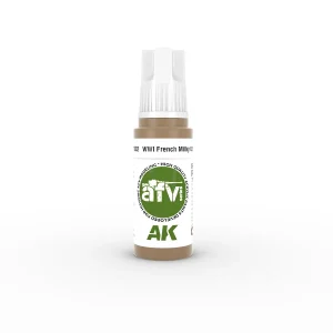AK Interactive 11302, 17 ml. 3GEN WWI French Milky Coffee AFV maket boyası