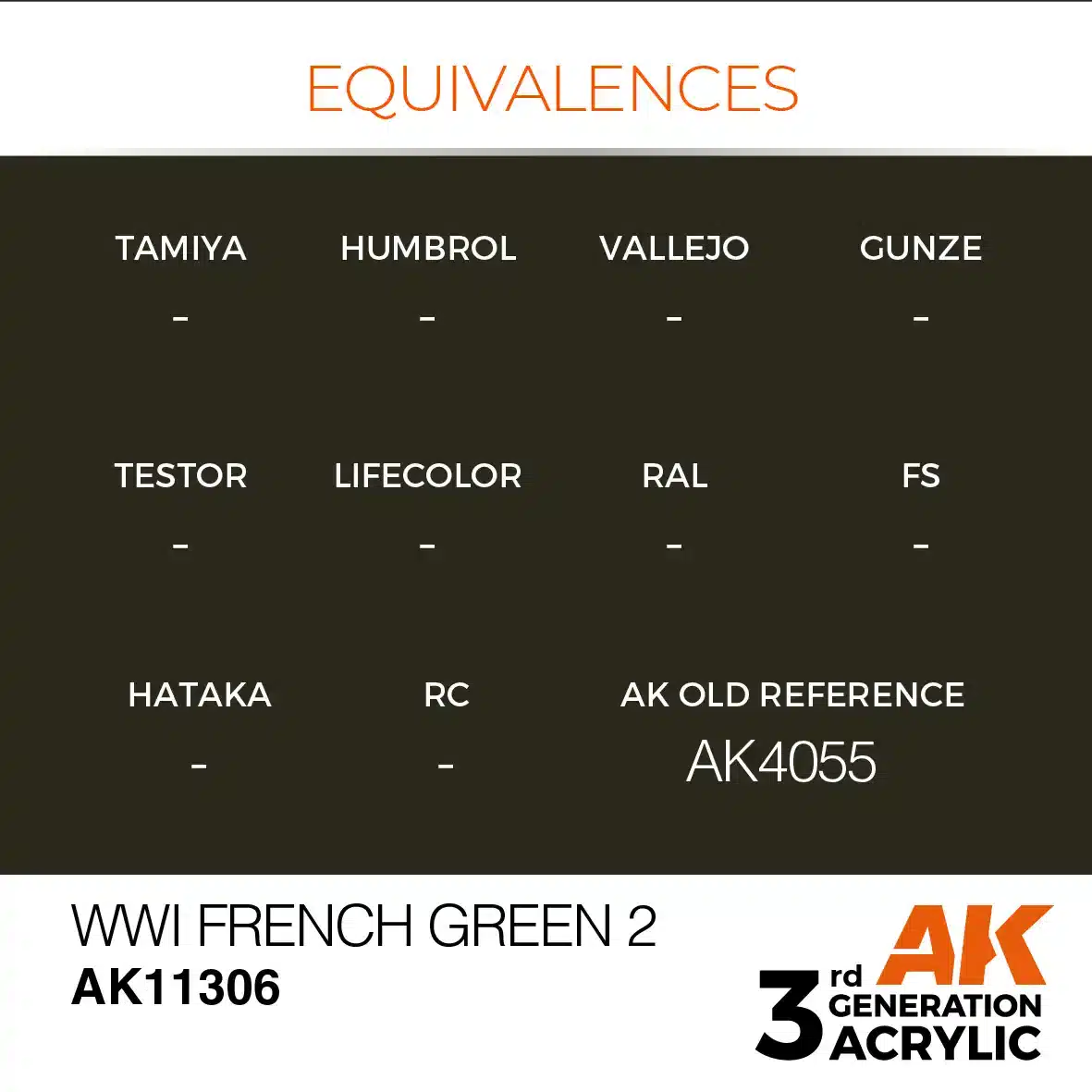 AK Interactive 11306, 17 ml. 3GEN WWI French Green 2 AFV maket boyası - Görsel 3
