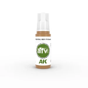 AK Interactive 11326, 17 ml. 3GEN RAL 8031 F9 Sandbraun AFV maket boyası