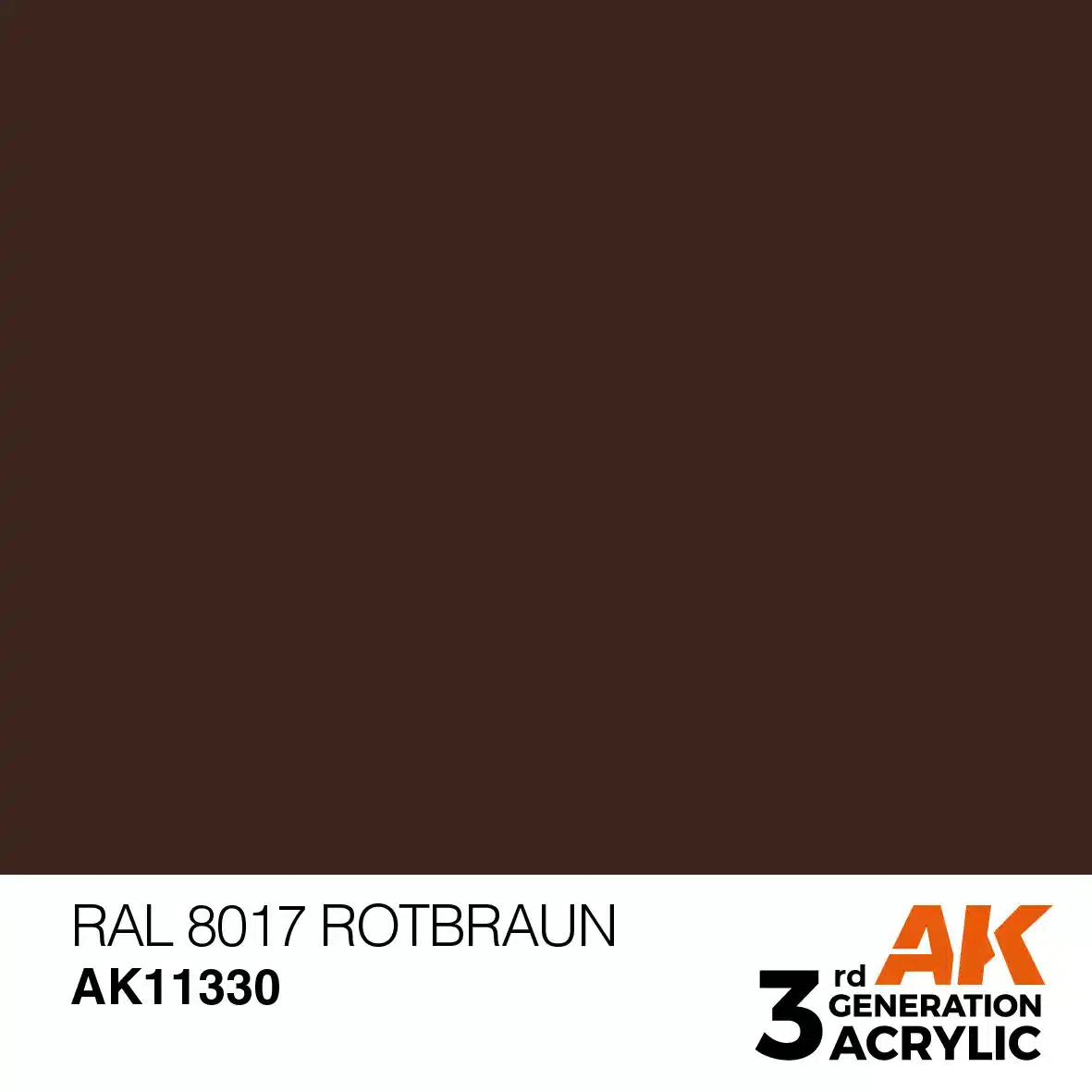 AK Interactive 11330, 17 ml. 3GEN RAL 8017 Schokobraun AFV maket boyası - Görsel 2