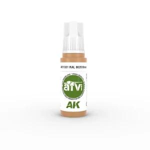 AK Interactive 11331, 17 ml. 3GEN RAL 8020 Braun AFV maket boyası