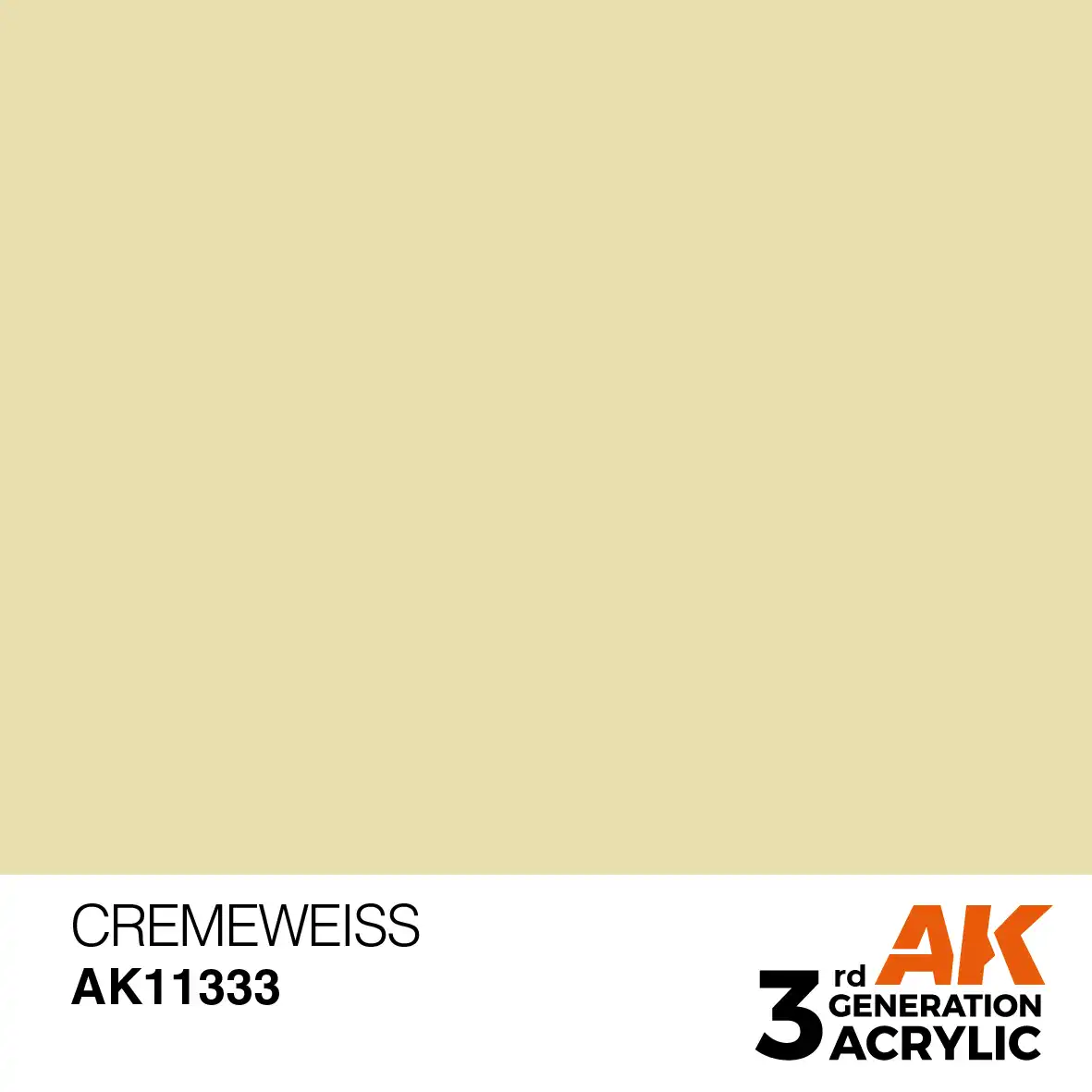 AK Interactive 11333, 17 ml. 3GEN Cremeweiss AFV maket boyası - Görsel 2