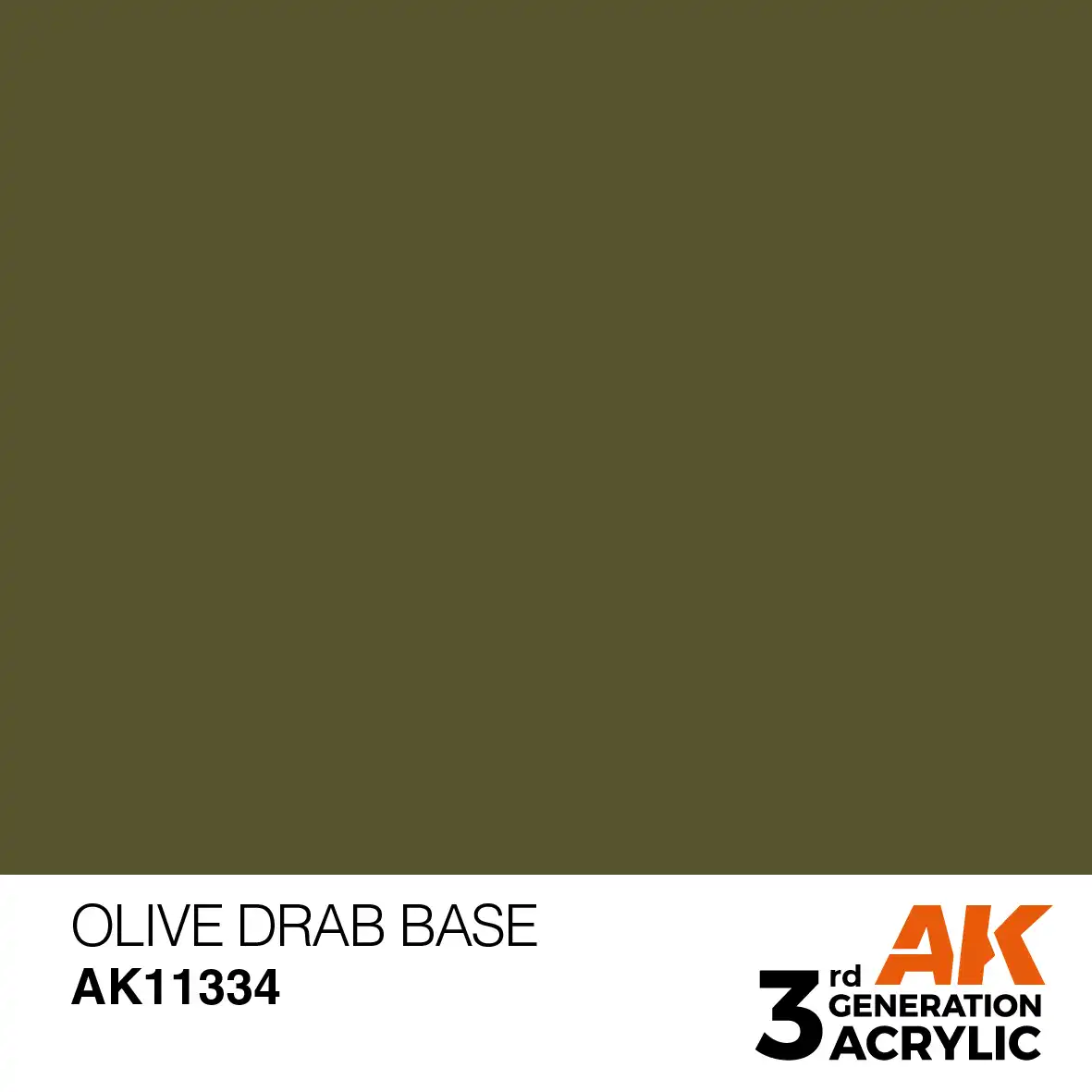 AK Interactive 11334, 17 ml. 3GEN Olive Drab Base AFV maket boyası - Görsel 2