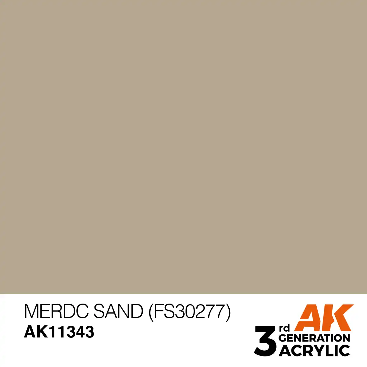 AK Interactive 11343, 17 ml. 3GEN MERDC Sand (FS30277) AFV maket boyası - Görsel 2