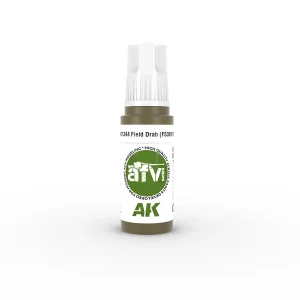 AK Interactive 11344, 17 ml. 3GEN Field Drab (FS30118) AFV maket boyası