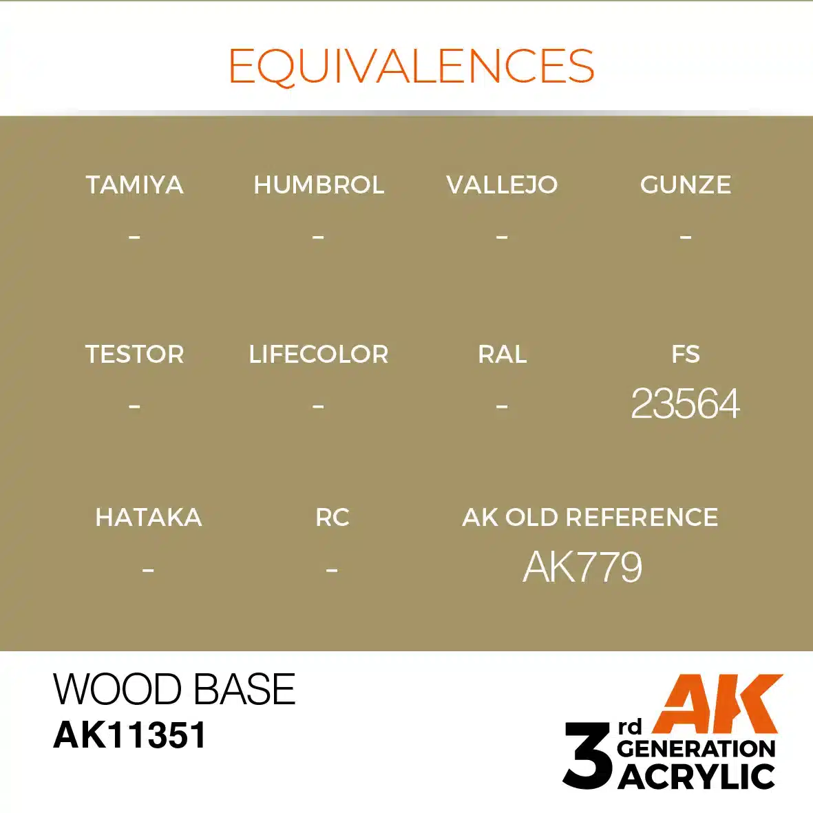 AK Interactive 11351, 17 ml. 3GEN Wood Base AFV maket boyası - Görsel 3