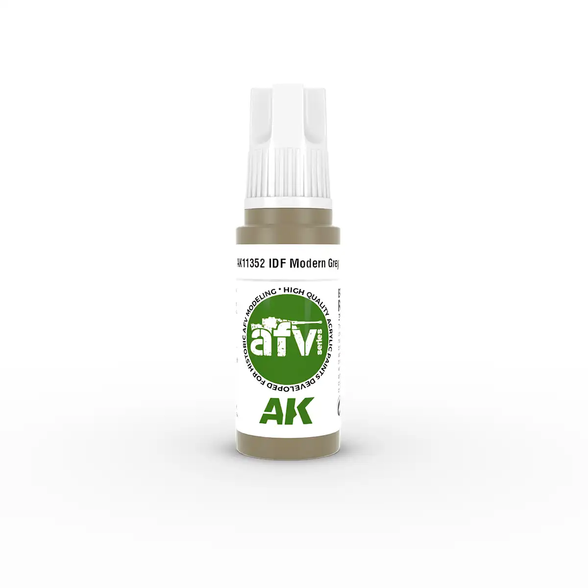 AK Interactive 11352, 17 ml. 3GEN IDF Modern Grey AFV maket boyası