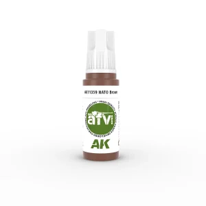 AK Interactive 11359, 17 ml. 3GEN NATO Brown AFV maket boyası