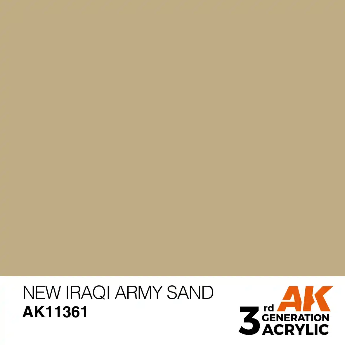 AK Interactive 11361, 17 ml. 3GEN New Iraqui Army Sand AFV maket boyası - Görsel 2