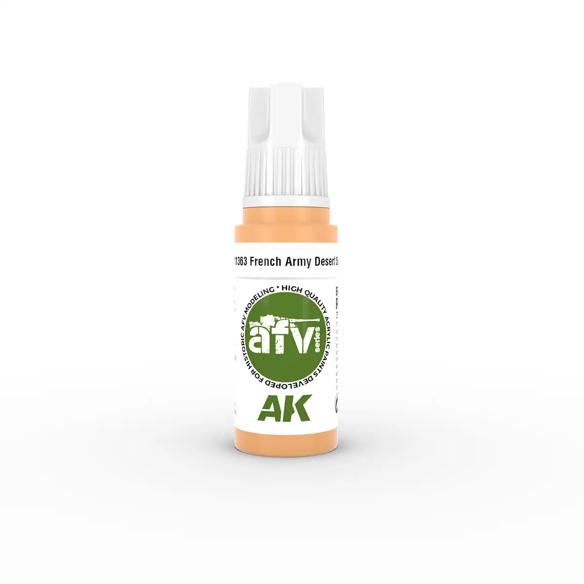 AK Interactive 11363, 17 ml. 3GEN French Army Desert Sand AFV maket boyası