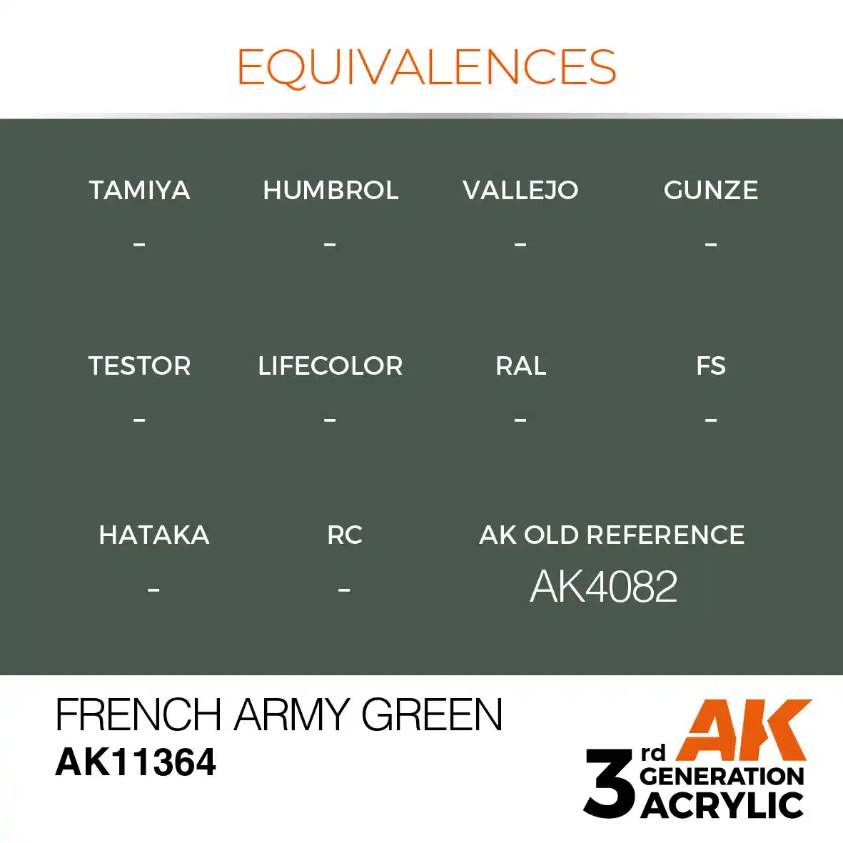AK Interactive 11364, 17 ml. 3GEN French Army Green AFV maket boyası - Görsel 3