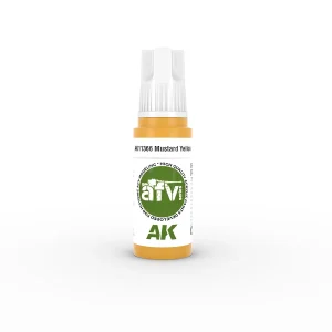 AK Interactive 11366, 17 ml. 3GEN Mustard Yellow AFV maket boyası