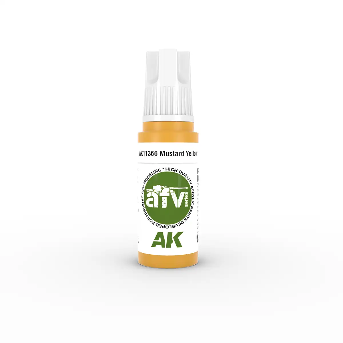 AK Interactive 11366, 17 ml. 3GEN Mustard Yellow AFV maket boyası