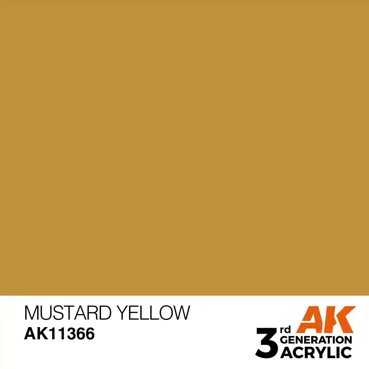 AK Interactive 11366, 17 ml. 3GEN Mustard Yellow AFV maket boyası - Görsel 2