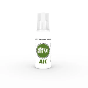AK Interactive 11372, 17 ml. 3GEN Washable White Paint AFV maket boyası