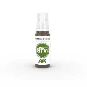 AK Interactive 11373, 17 ml. 3GEN Khaki green Nº3 AFV maket boyası