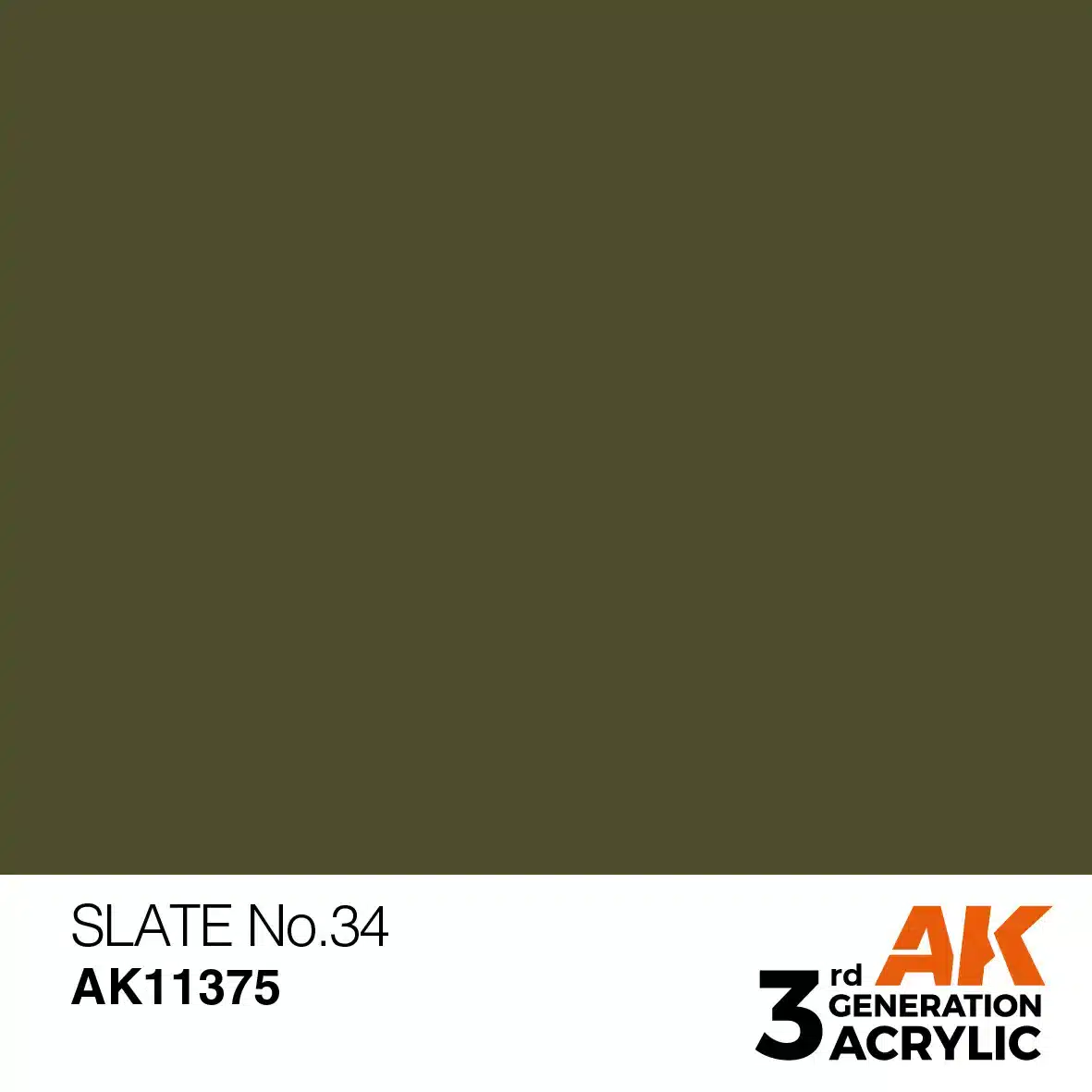 AK Interactive 11375, 17 ml. 3GEN Slate No.34 AFV maket boyası - Görsel 2