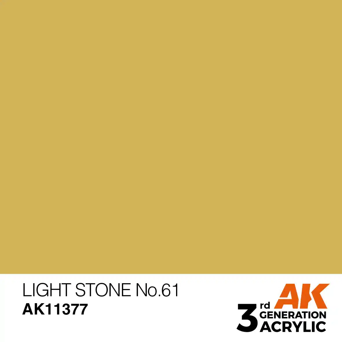 AK Interactive 11377, 17 ml. 3GEN Light Stone No.61 AFV maket boyası - Görsel 2