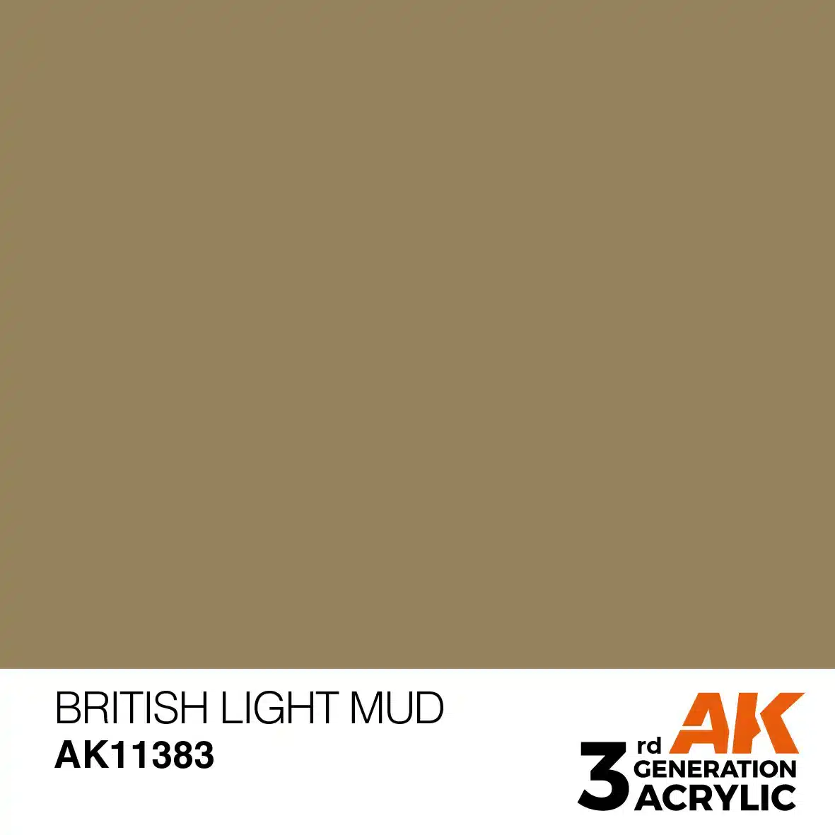 AK Interactive 11383, 17 ml. 3GEN British Light Mud AFV maket boyası - Görsel 2