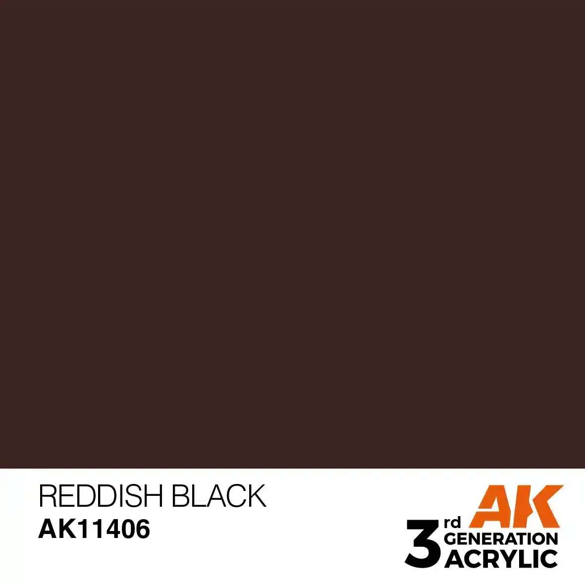 AK Interactive 11406, 17 ml. 3GEN Reddish Black Figür boyası - Görsel 2
