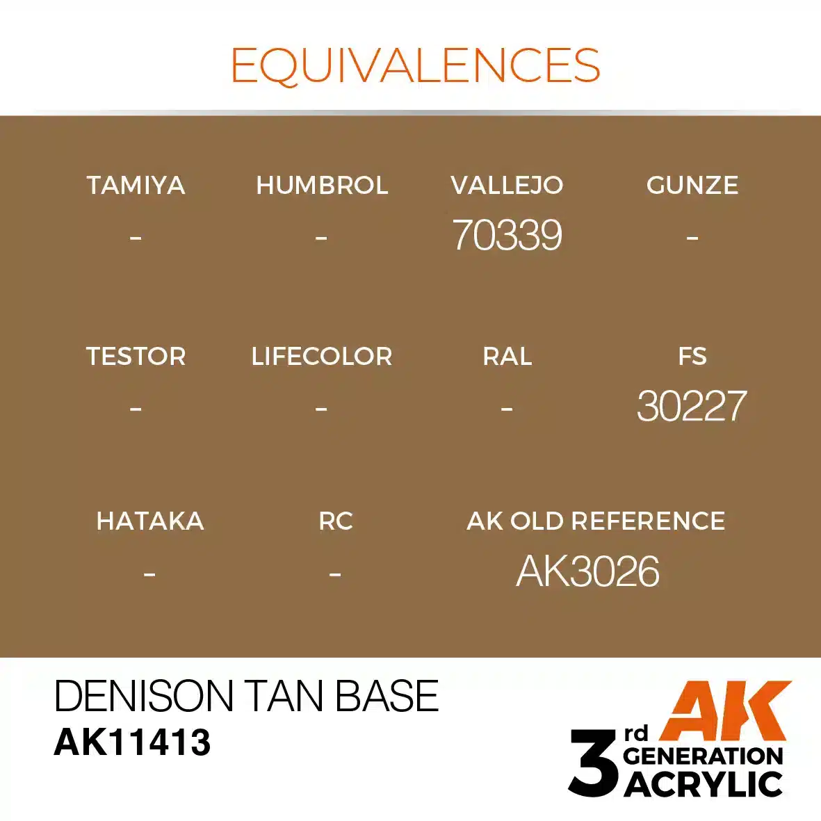 AK Interactive 11413, 17 ml. 3GEN Denison Tan Base Figür boyası - Görsel 3