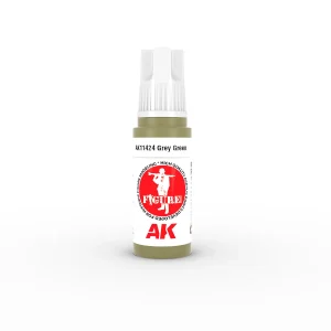 AK Interactive 11424, 17 ml. 3GEN Grey Green Figür boyası