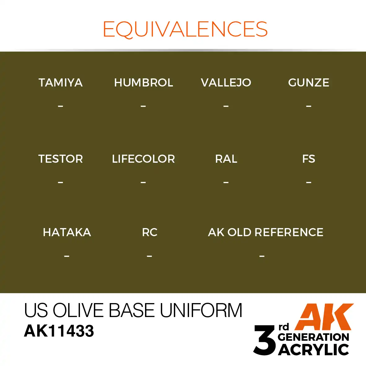 AK Interactive 11433, 17 ml. 3GEN US Olive Base Uniform Figür boyası - Görsel 3