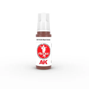 AK Interactive 11434, 17 ml. 3GEN Red Brown Figür boyası
