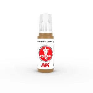 AK Interactive 11438, 17 ml. 3GEN British Uniform Lights Figür boyası