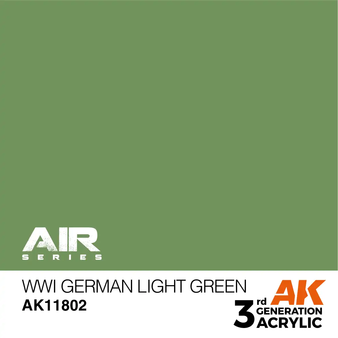 AK Interactive 11802, 17 ml. 3GEN WWI German Light Green Aircraft maket boyası - Görsel 2